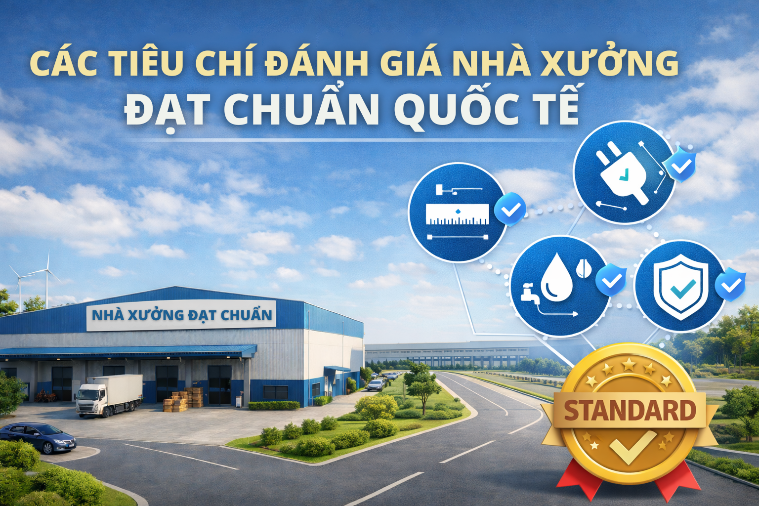 các tiêu chí đánh giá nhà xưởng đạt chuẩn quốc tế