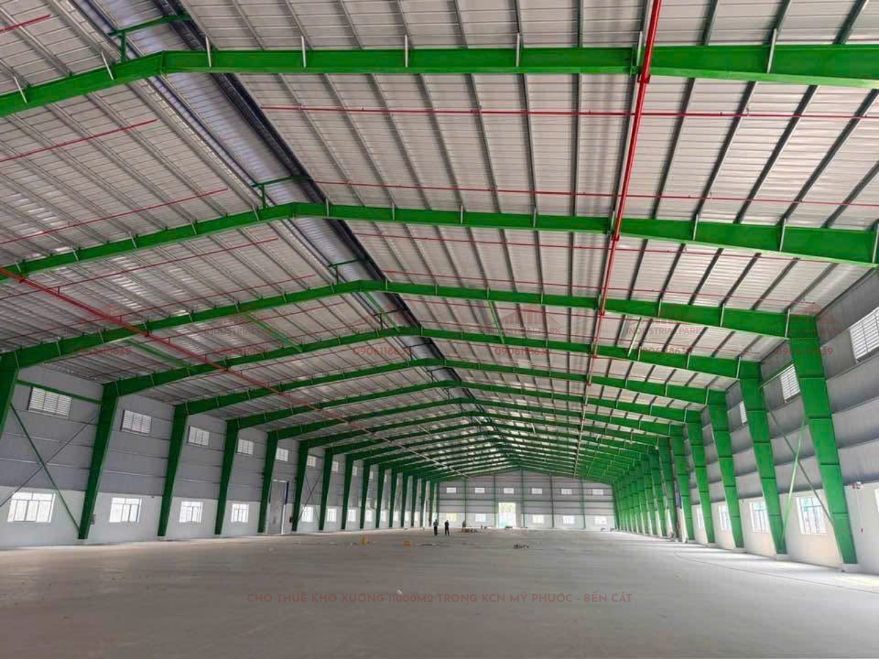 CHO THUÊ KHO XƯỞNG 11000M2 TRONG KCN MỸ PHƯỚC - BẾN CÁT | GIÁ THUÊ 4,5 USD/M2, PCCC TỰ ĐỘNG