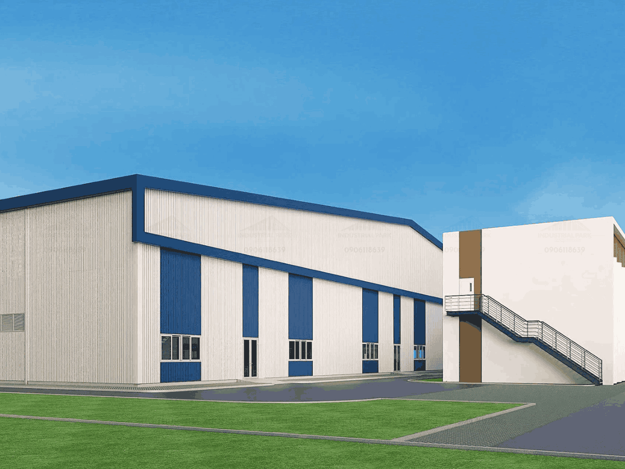 cho thuê nhà xưởng mới tại kcn giang điền – đồng nai | diện tích 9.618m2 xưởng-2