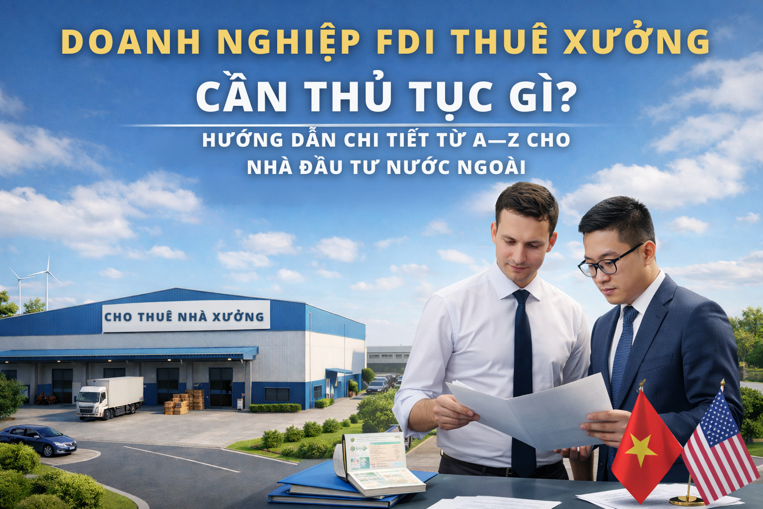 doanh nghiệp fdi thuê xưởng cần thủ tục gì? hướng dẫn chi tiết từ a–z cho nhà đầu tư nước ngoài