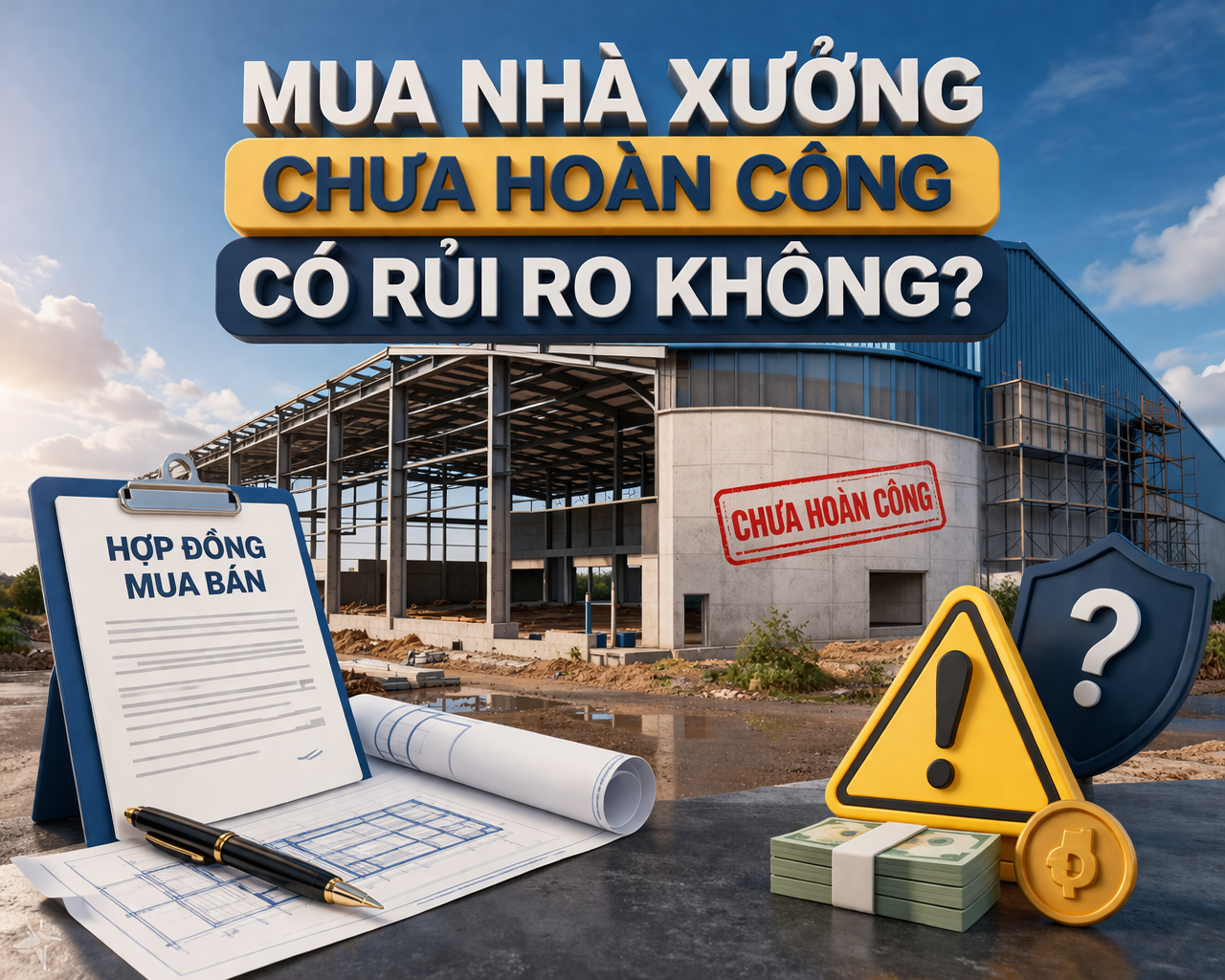 mua nhà xưởng chưa hoàn công có rủi ro không?
