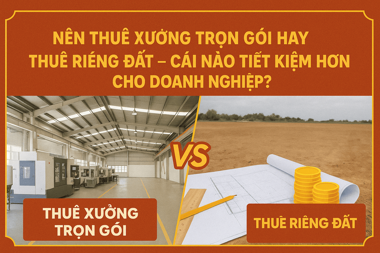 Nên Thuê Xưởng Trọn Gói Hay Thuê Riêng Đất – Cái Nào Tiết Kiệm Hơn Cho Doanh Nghiệp? 4 nên thuê xưởng trọn gói hay thuê riêng đất – cái nào tiết kiệm hơn cho doanh nghiệp?
