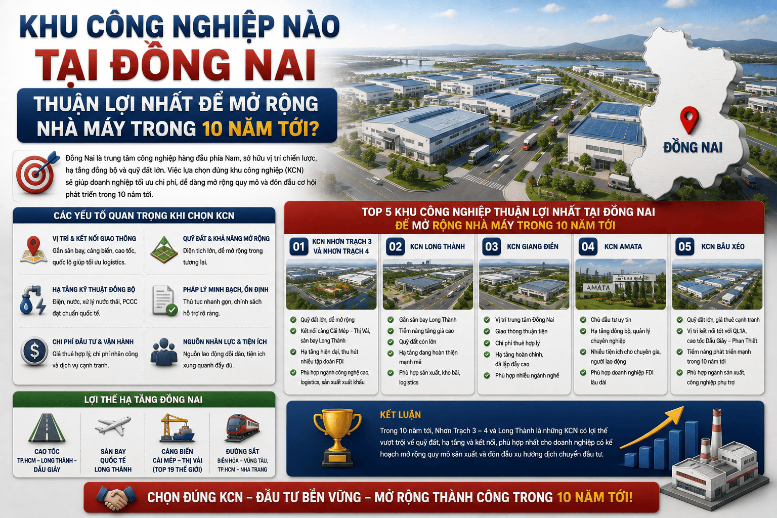 Khu Công Nghiệp Nào Tại Đồng Nai Thuận Lợi Nhất Để Mở Rộng Nhà Máy Trong 10 Năm Tới? 1 khu công nghiệp nào tại đồng nai thuận lợi nhất để mở rộng nhà máy trong 10 năm tới