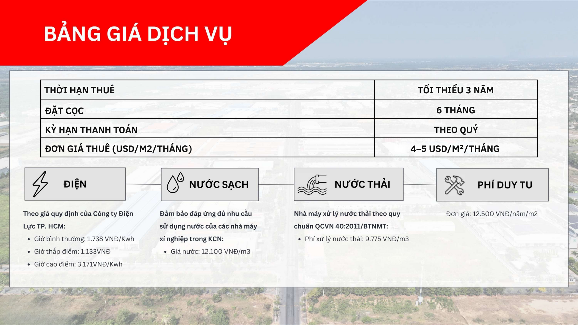 Giá Cho Thuê Xưởng Tại Khu Công Nghiệp Tân Phú Trung – Củ Chi | Tphcm 17 kcn tân phú trung