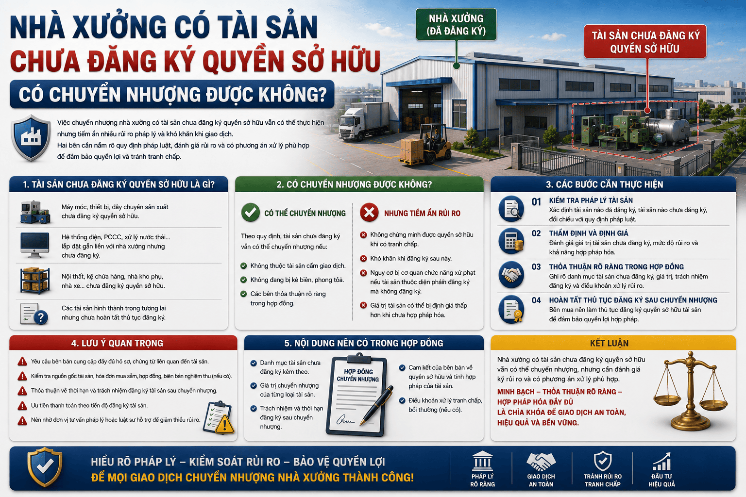 nhà xưởng có tài sản chưa đăng ký quyền sở hữu có chuyển nhượng được không