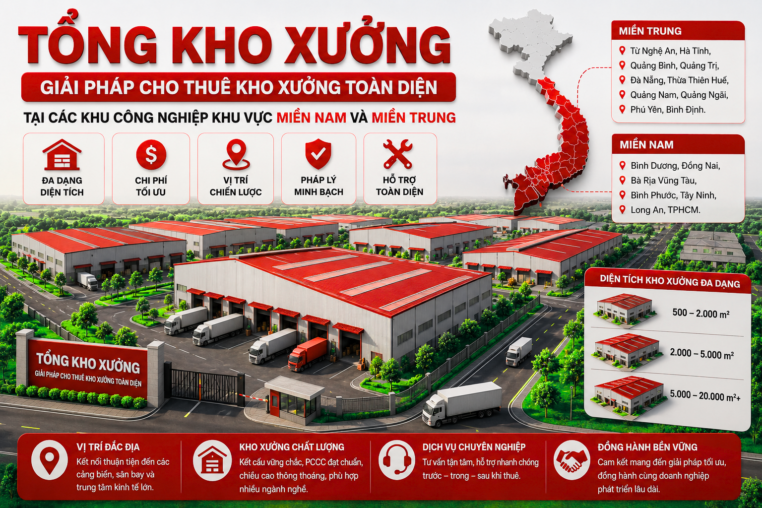Tổng Kho Xưởng - Giải pháp cho thuê kho xưởng toàn diện