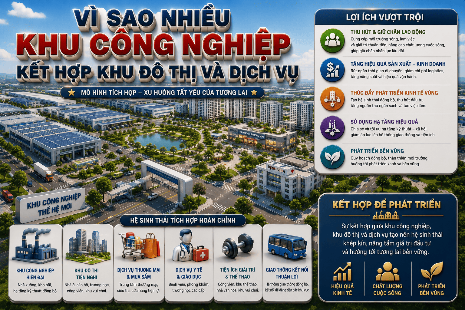 Vì Sao Nhiều Khu Công Nghiệp Kết Hợp Khu Đô Thị Và Dịch Vụ 1 vì sao nhiều khu công nghiệp kết hợp khu đô thị và dịch vụ