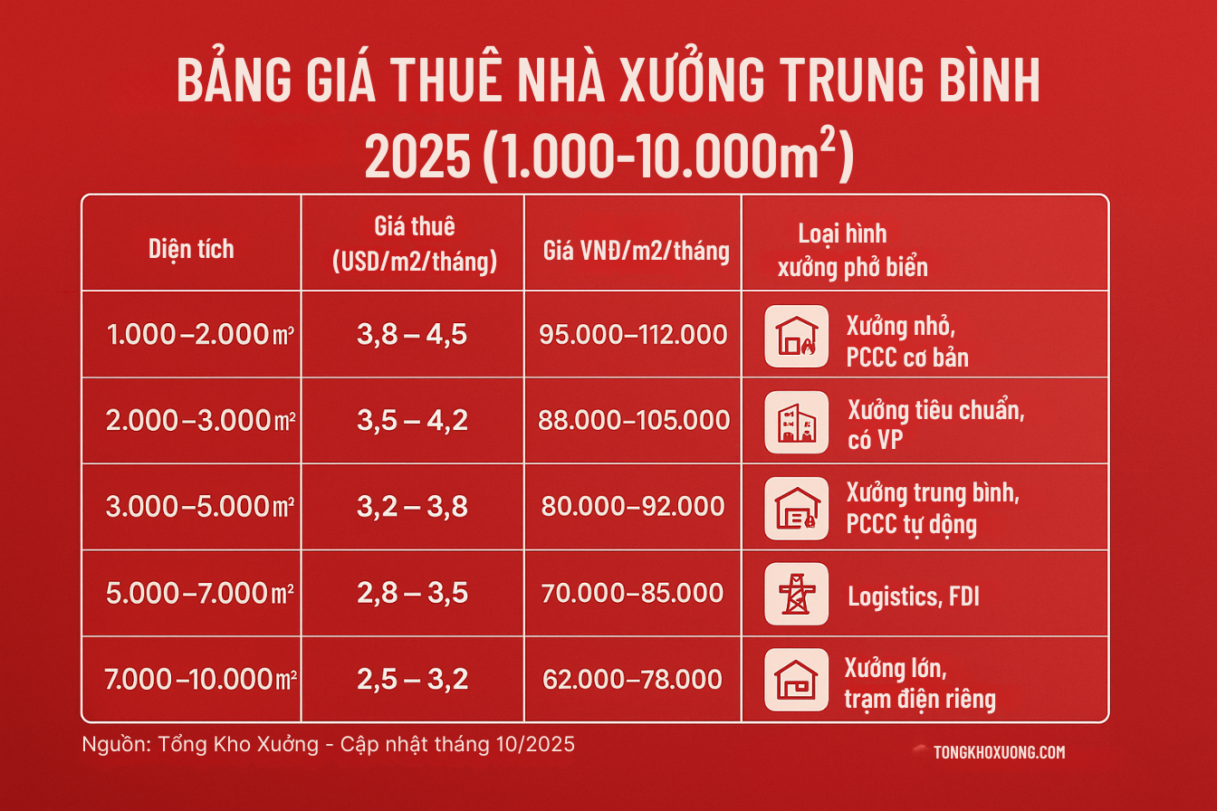 Thống Kê Giá Thuê Xưởng Trung Bình Theo Diện Tích (1.000 – 10.000M²) – Cập Nhật Mới Nhất 2025 2 thống kê giá thuê xưởng trung bình theo diện tích (1.000 – 10.000m²) – cập nhật mới nhất 2025
